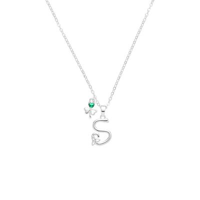 Grá Collection Silver Plated S Initial Pendant